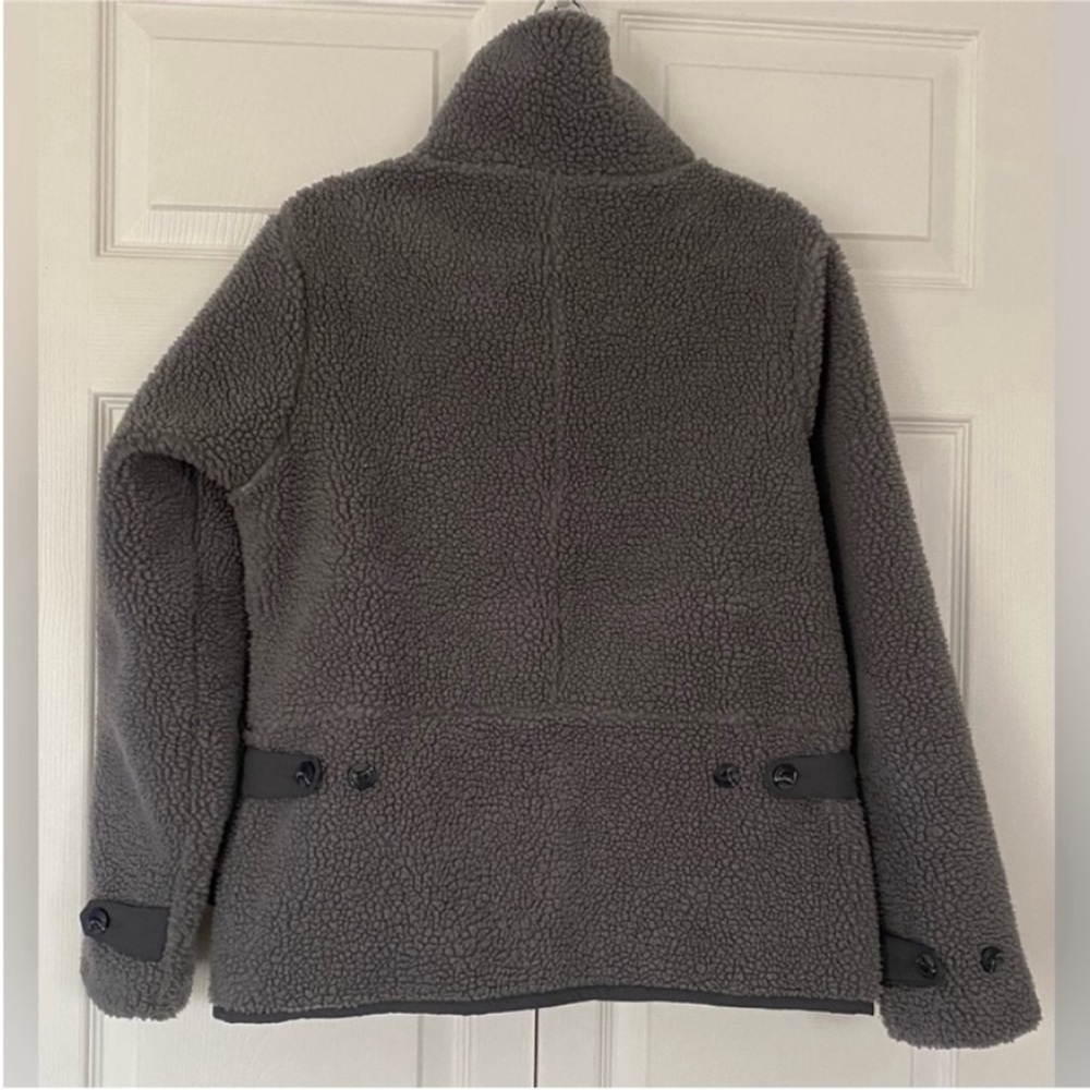 Patagonia Jacket Sharpa Full Zip Divided Sky Fleece Jacket Grey size Small - Picture 4 of 16